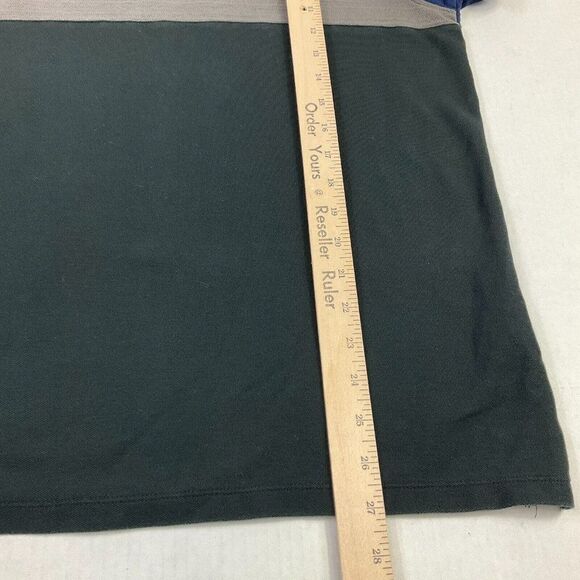 Calvin Klein Mens Cotton Polo Shirt Striped Short Sleeve Collared Pullover Large - Picture 6 of 11